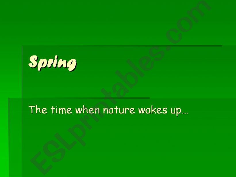 Spring powerpoint