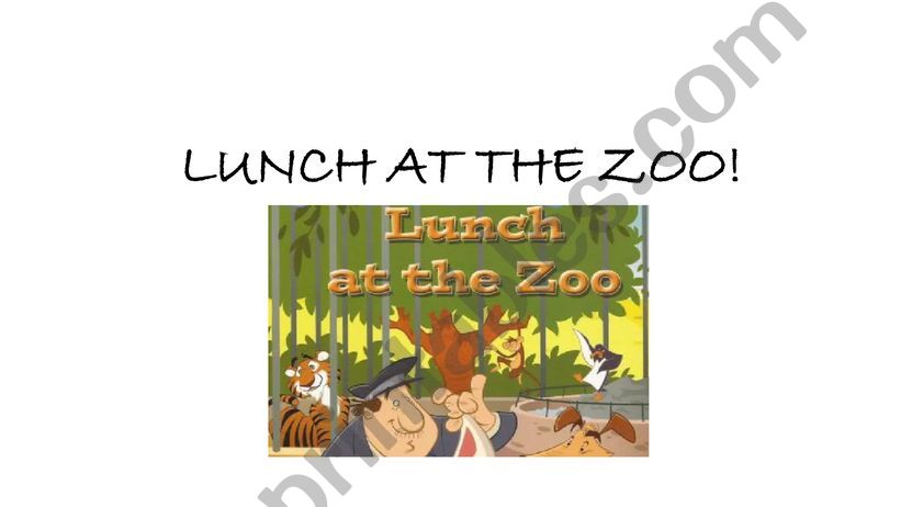 LUNCH AT THE ZOO powerpoint