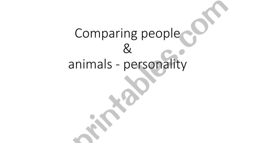 Comparing People with Personality Types