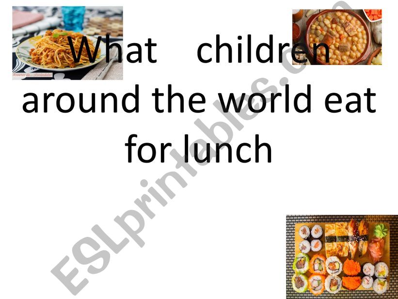 FOOD AROUND THE WORLD powerpoint