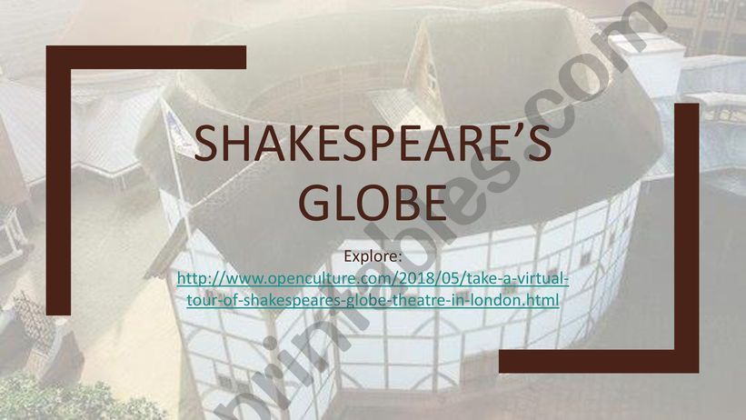Shakespeare�s Globe powerpoint