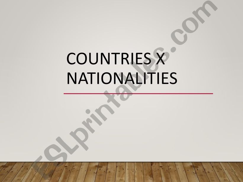 Quiz: Flags - Countries - Nationalities