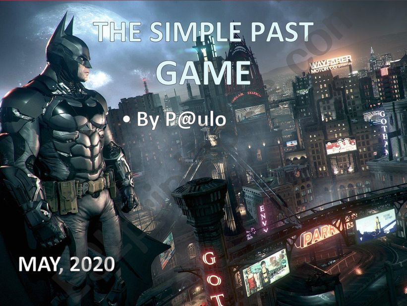 The past simple game powerpoint