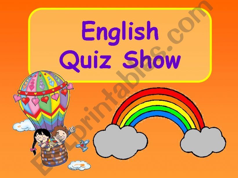 English Quiz Show powerpoint