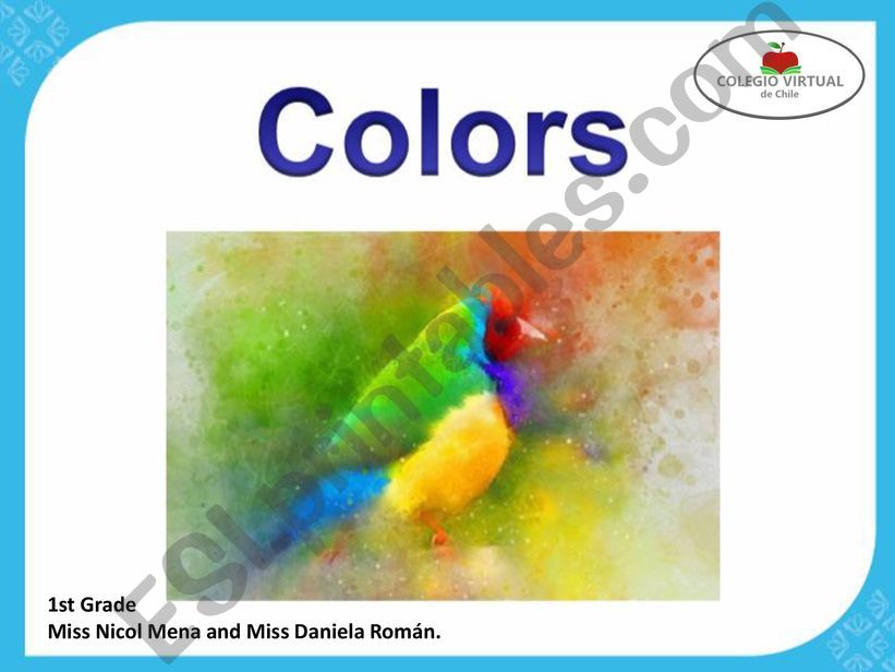 The Colours powerpoint