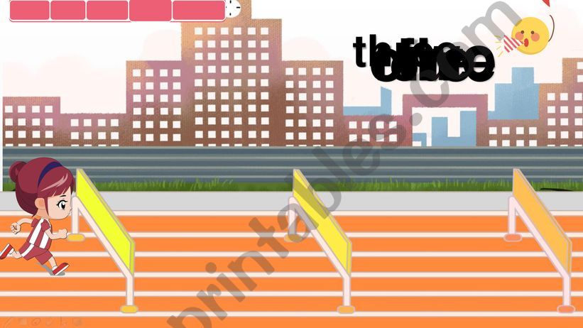 running ganme  powerpoint