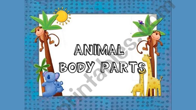 Animal Body Parts powerpoint