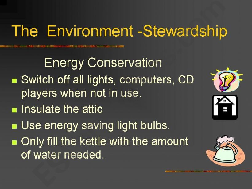 Stewardship---our environment powerpoint