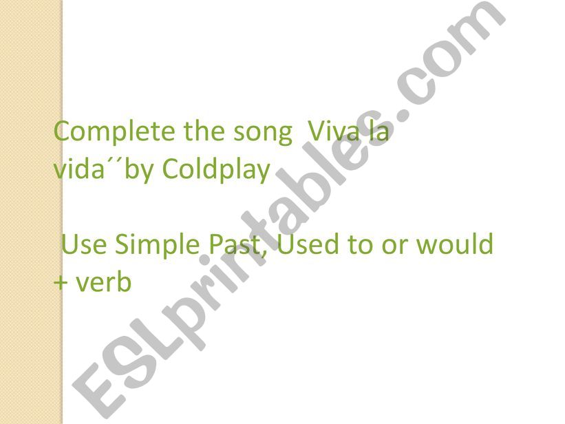 USED TO, WOULD AND SIMPLE PAST