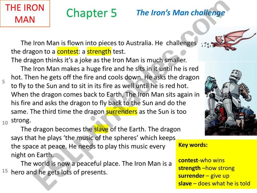 The Iron Man by Ted Hughes- Chapter 5