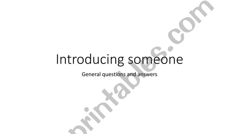 Introducing someone powerpoint