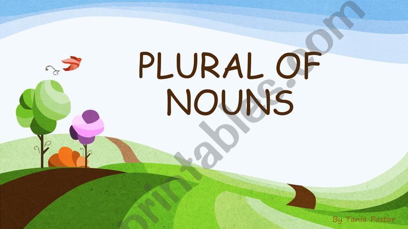 PLURAL NOUNS RULES powerpoint