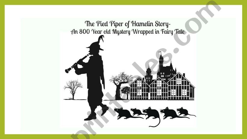 The pied piper of Hamelin powerpoint