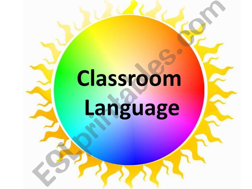 Classroom language powerpoint