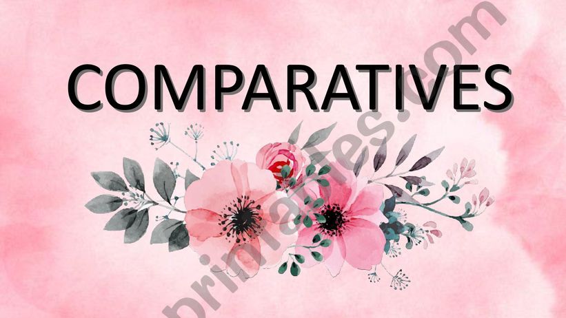 COMPARATIVES powerpoint
