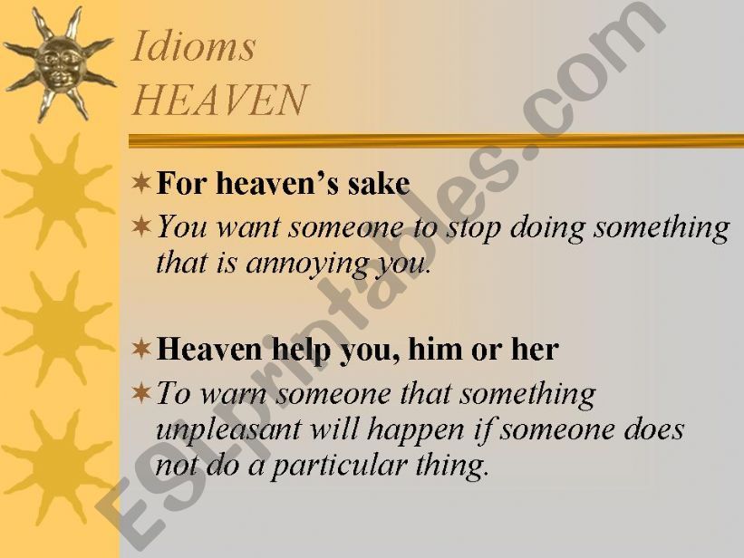 Idioms_Heaven powerpoint