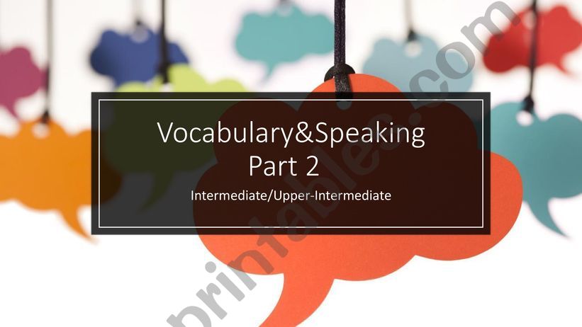 SLEEP Vocabulary&Speaking PArt 2