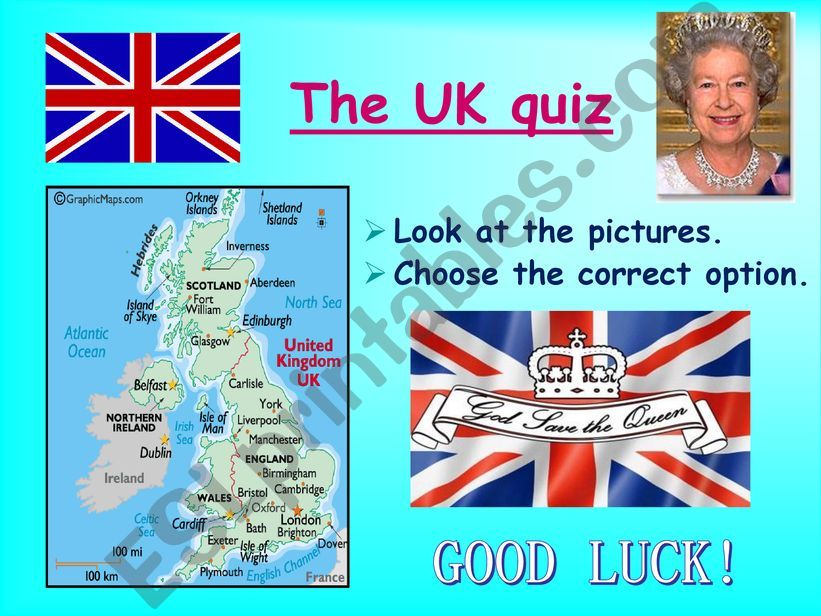 UK - multiple choice test powerpoint