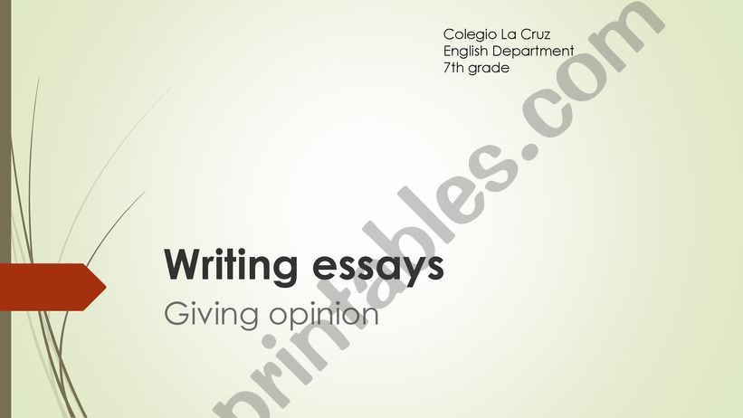 writing essays  powerpoint