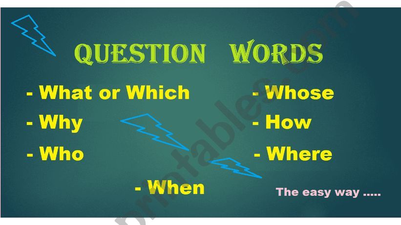 Question Words 