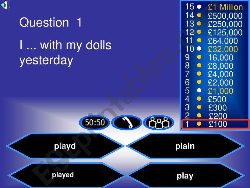 ESL - English PowerPoints: Simple Past tense. Regular and Irregular verbs.