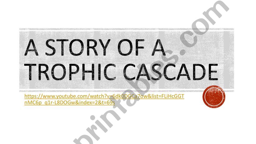 Trophic Cascade powerpoint