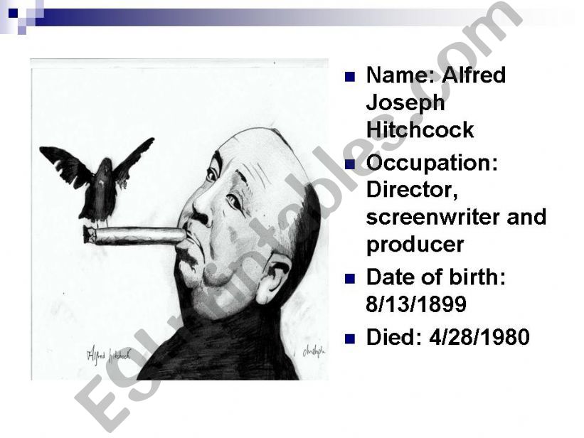 Alfred Hitchcock powerpoint