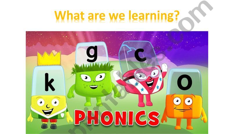the first lesson of phonics powerpoint