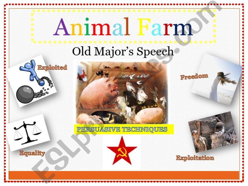 Animal Farm -By George Orwell-  Persuasive Speech- Writing PEE