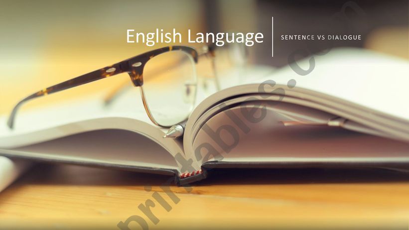 difference between spoken and written.
