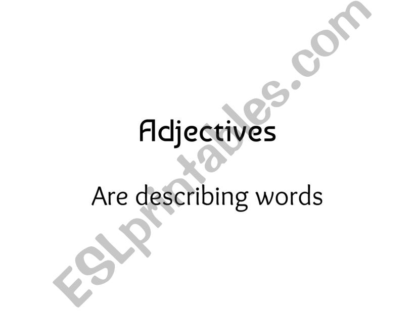 Adjectives Practice Activity powerpoint