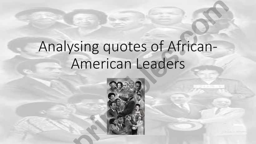 African-American Leaders powerpoint