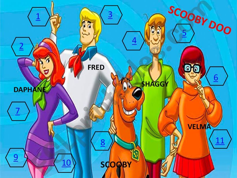 Scooby-doo colors and clothes powerpoint