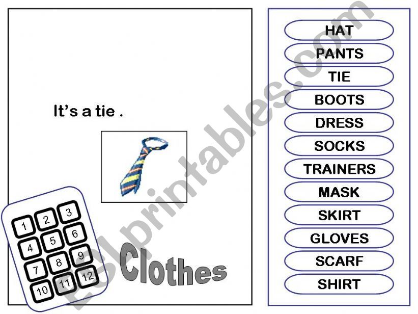 clothes game part 3 / 3  powerpoint