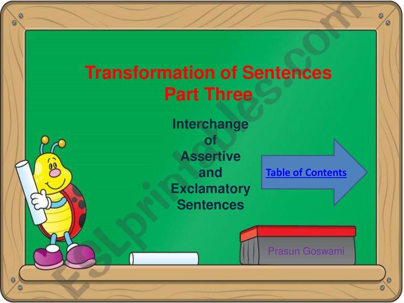 Transformation of Sentences: Interchange of Assertive and Exclamatory Sentences