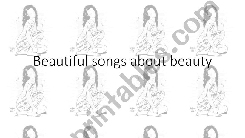 Beautiful songs powerpoint