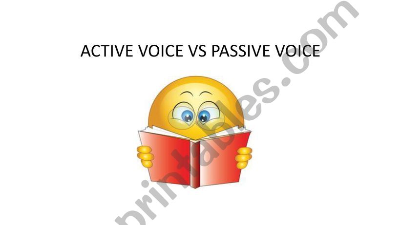 Passive voice explanation powerpoint