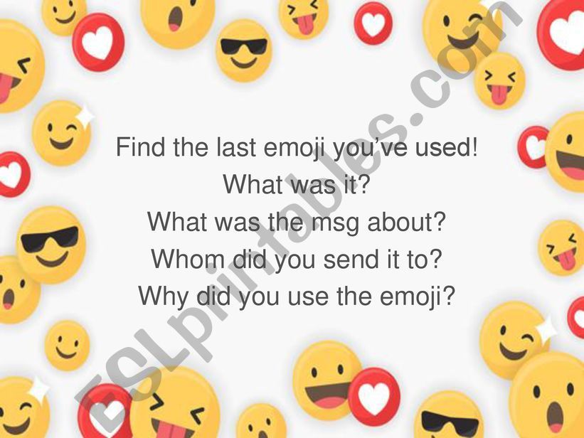 Lesson on emojis powerpoint