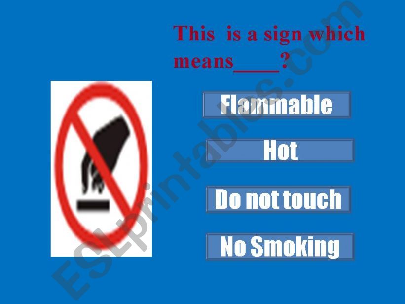 Warning signs and symbols Part 1