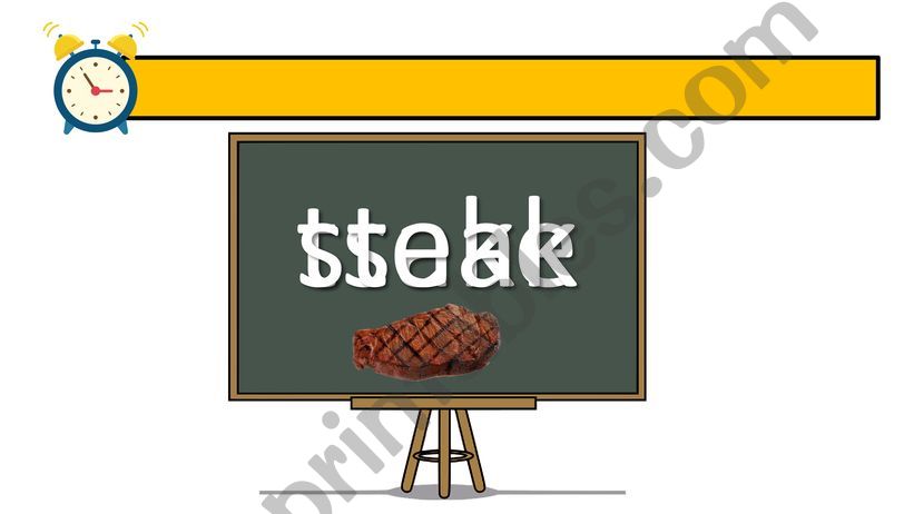 Food - Unscramble Game powerpoint