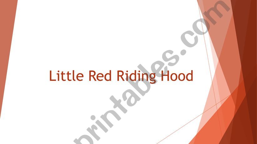 Little Red Riding Hood powerpoint