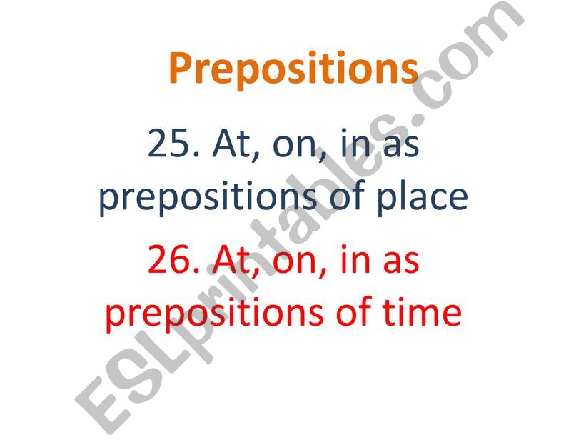 Prepositions of time and place - How to use!