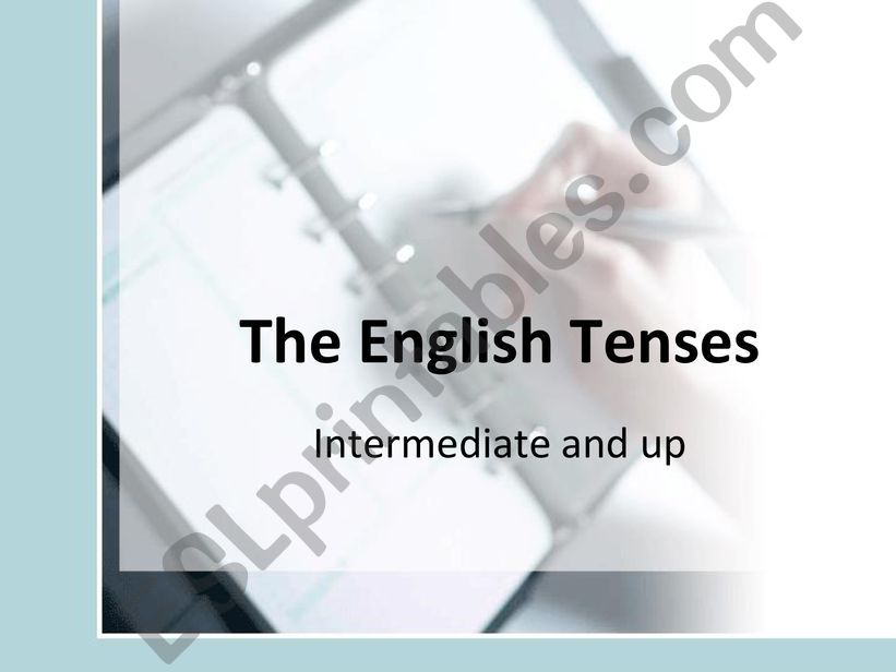 The English Tenses powerpoint