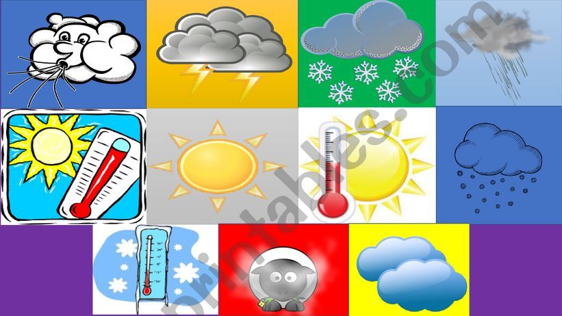 Weather mystery squares powerpoint