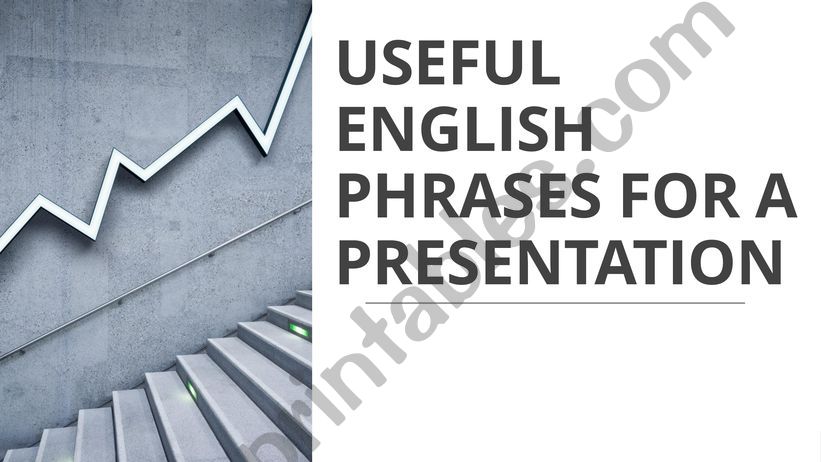 English for Presentations  powerpoint