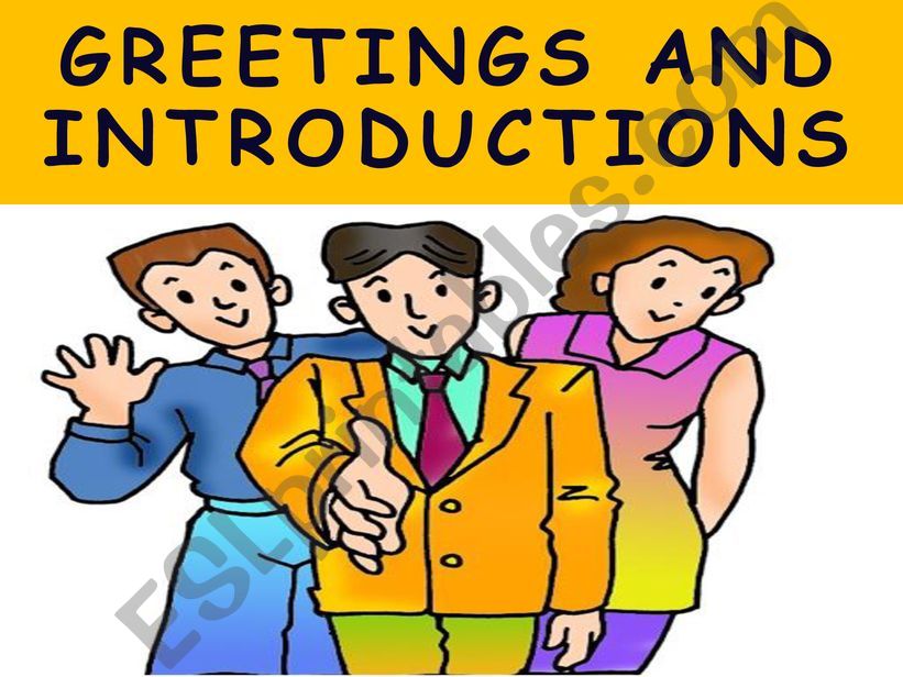 Greetings and introductions powerpoint