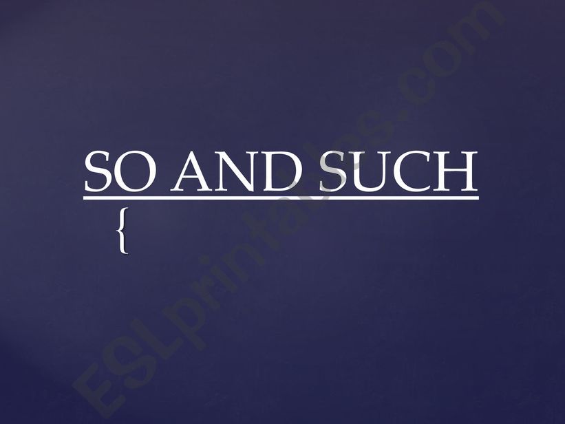 So and such powerpoint