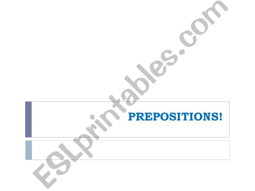 PREPOSITIONS powerpoint