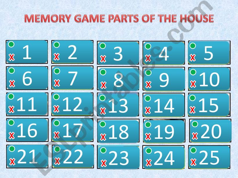 Parts of the house powerpoint