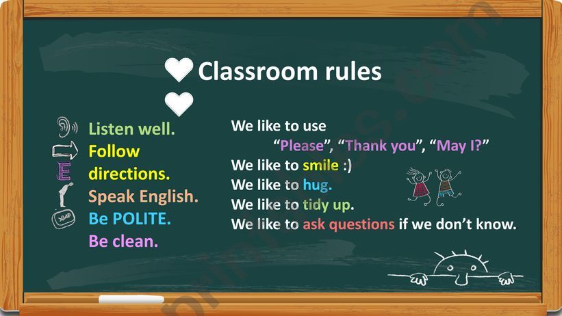 Classroom rules powerpoint